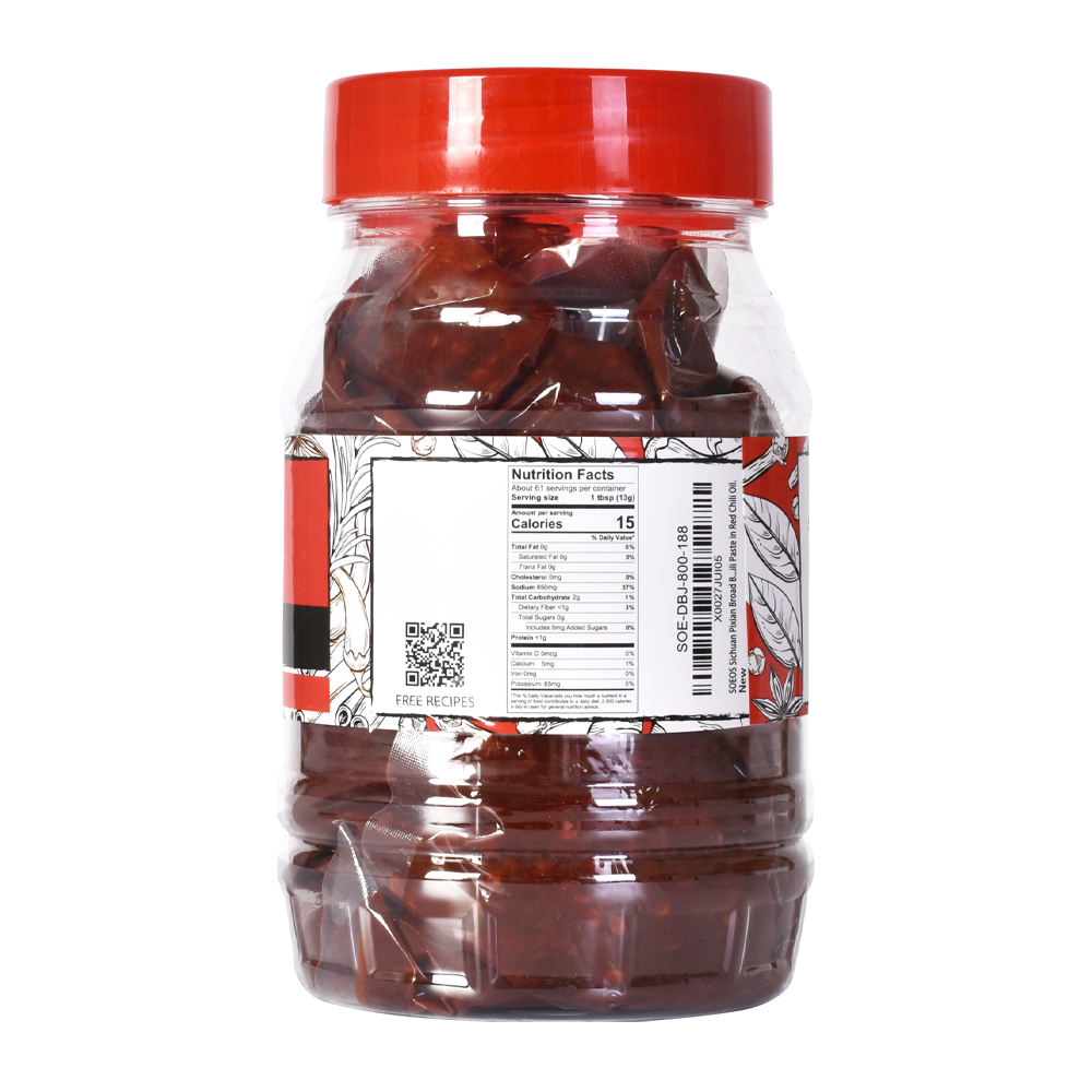 Sichuan Pixian Doubanjiang Broad Bean Paste in Red Chili Oil, 28.22 oz