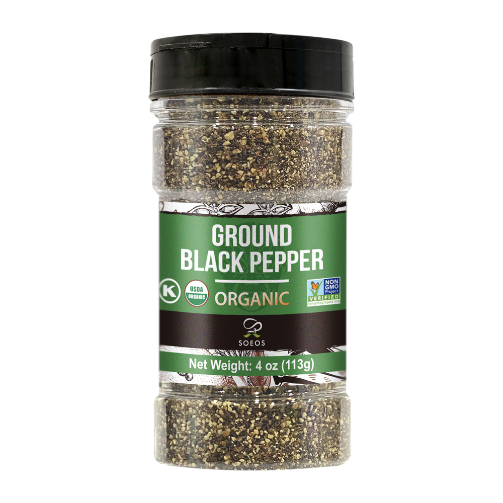 Organic Black Ground Pepper, 4oz