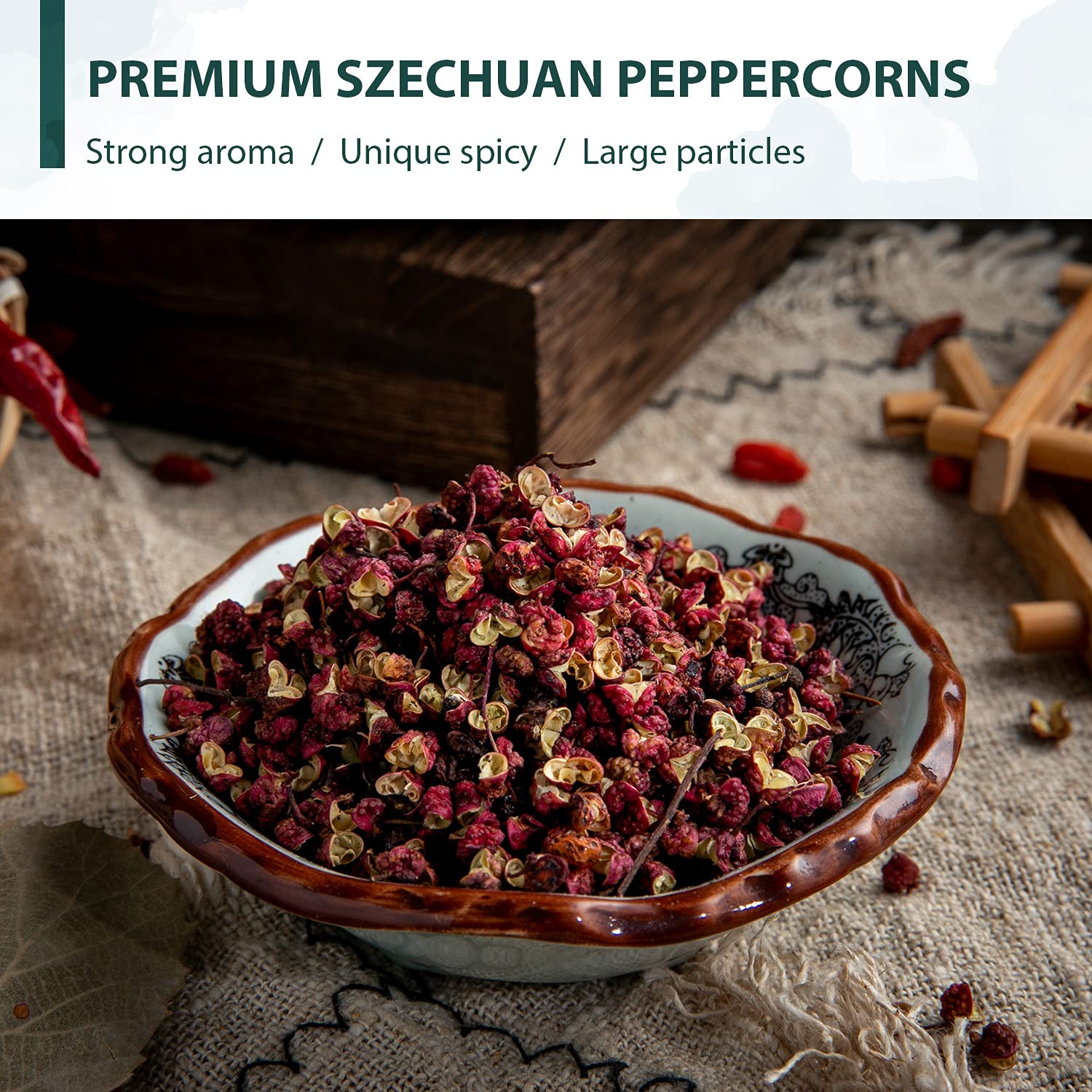 Premium Szechuan Peppercorns, 8 oz.