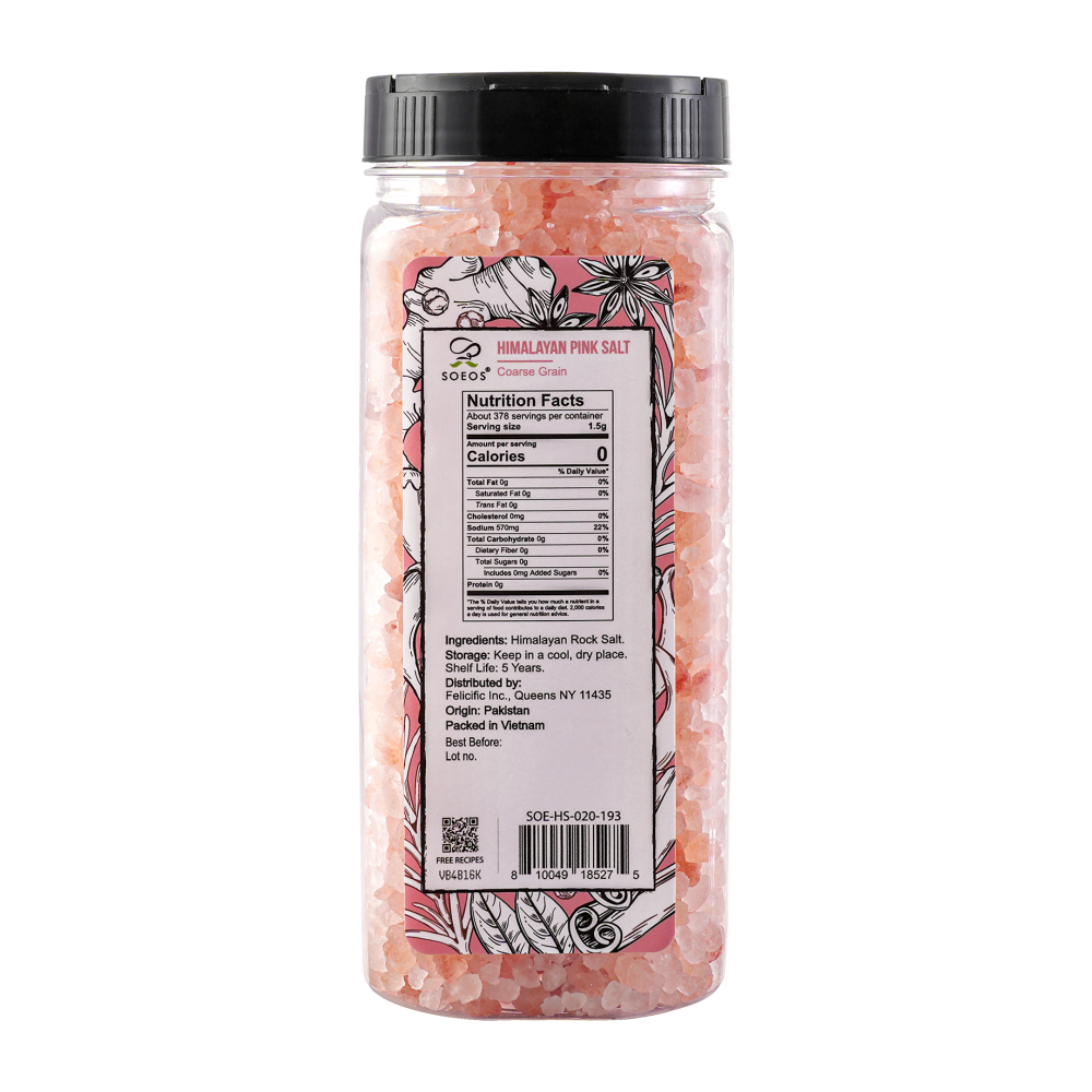 Himalayan Pink Salt, Coarse Grain, 20 oz (1.25 lb)