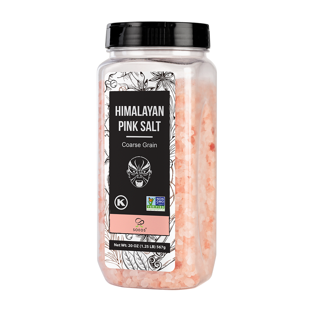Himalayan Salt, Pink Salt, Coarse Grain, 18 oz - Case of 24