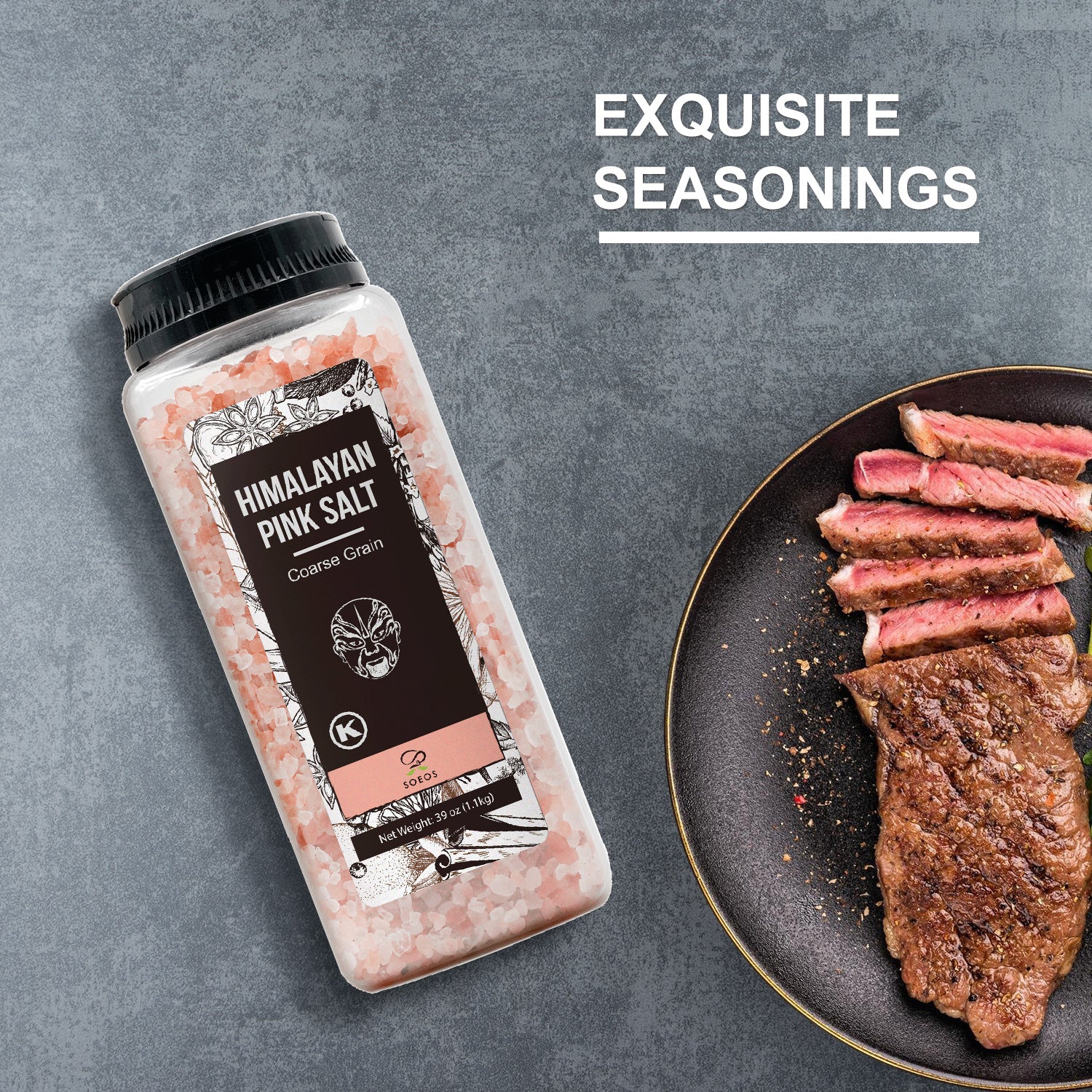 Himalayan Pink Salt, Coarse Grain, 39 oz.