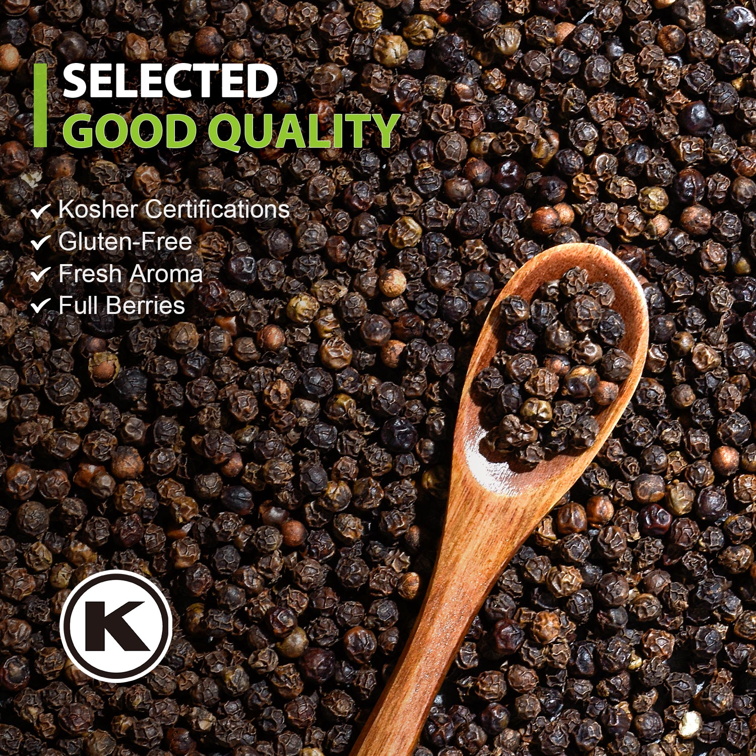 Whole Black Peppercorns 16oz + Himalayan Pink Salt 2lb