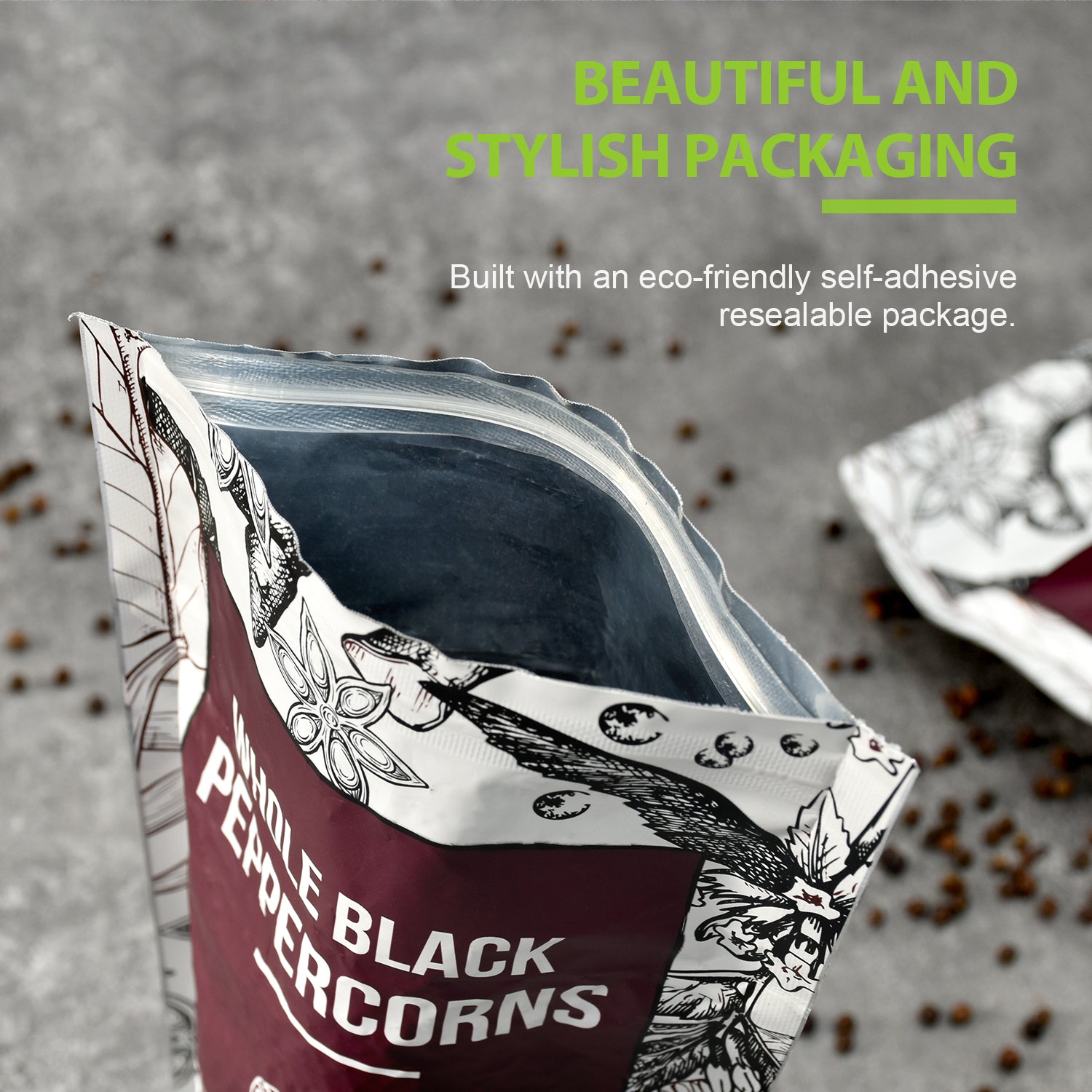 Whole Black Peppercorns 16oz + Himalayan Pink Salt 2lb