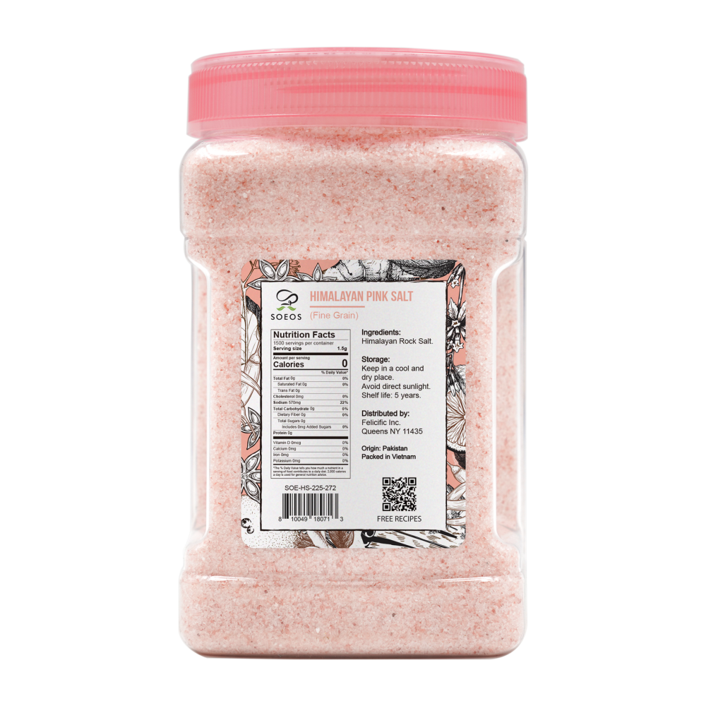 Himalayan Salt Fine Grain, 80oz (2.25kg)