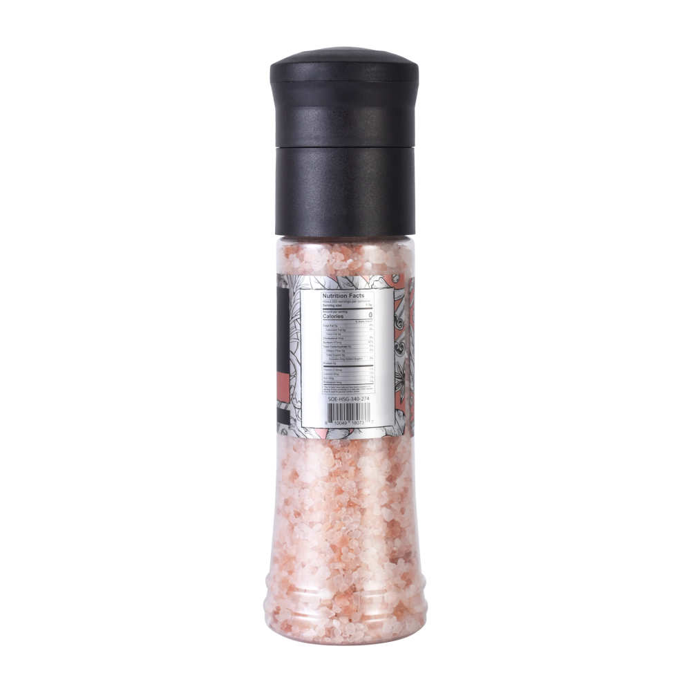 Himalayan Pink Salt Grinder, 13.4 Oz (380g)
