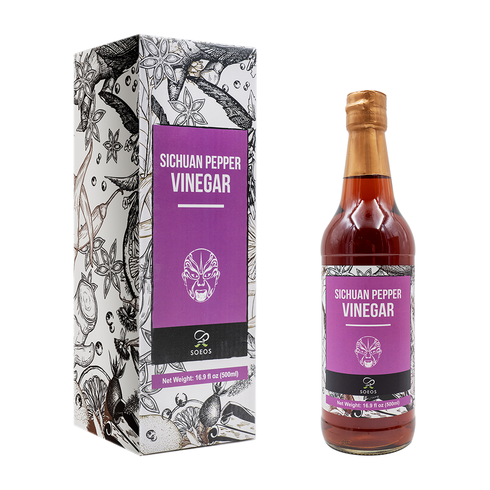 Soeos Sichuan Pepper Vinegar 500ml, 2 Pack