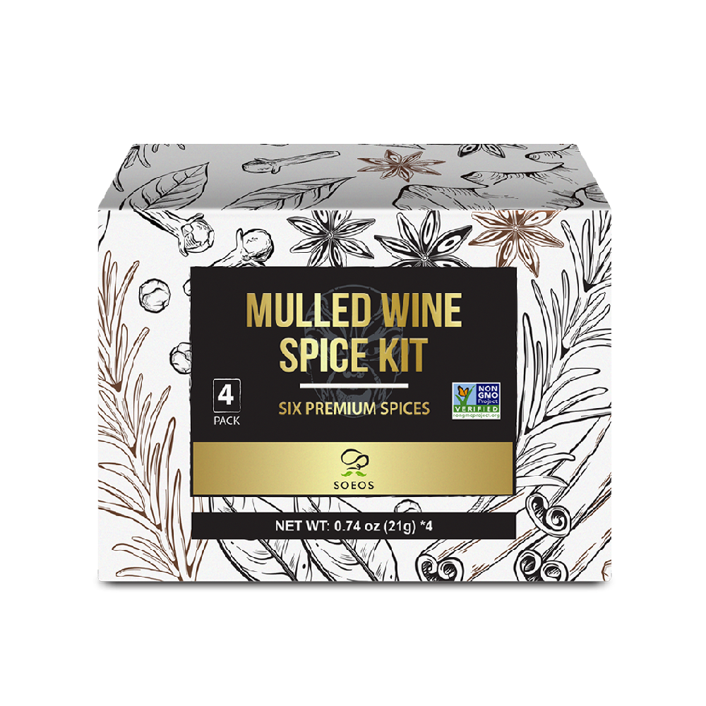 Mulled Wine Spice Kit, 2.96 oz (0.74 oz*4) - Case of 20