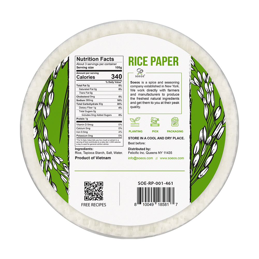 Rice Paper, 340g, (Pack of 1) - Case of 50