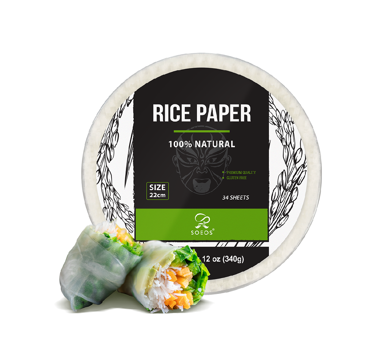 Rice Paper, 340g, (Pack of 1) - Case of 50