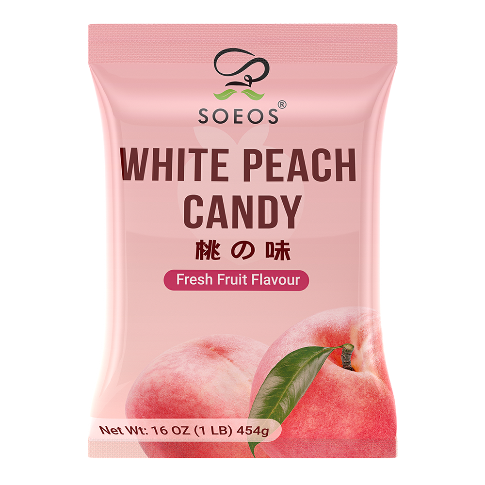 White Peach Hard Candy, 1 lb (16 oz)