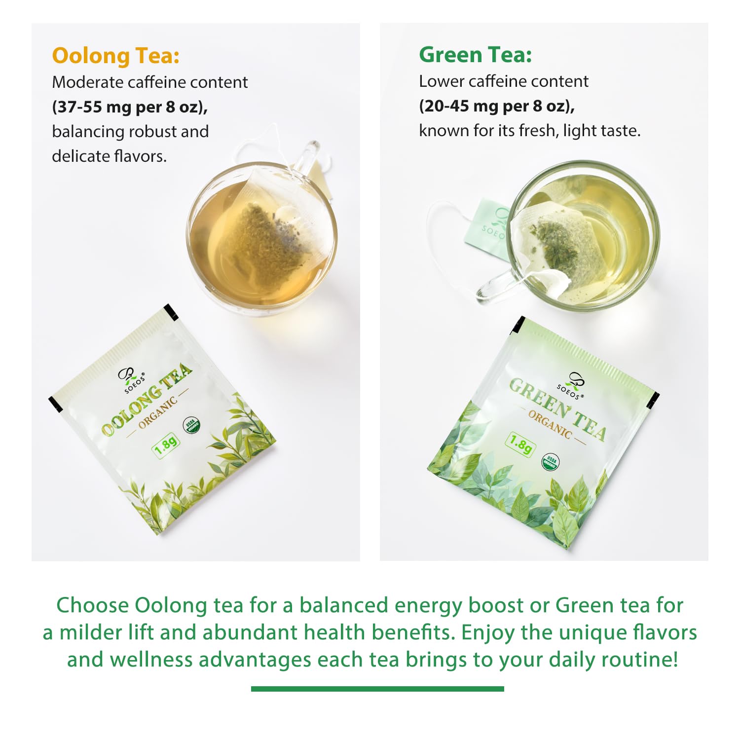 Organic Oolong Tea, 200 Tea Bags (2 Pack)