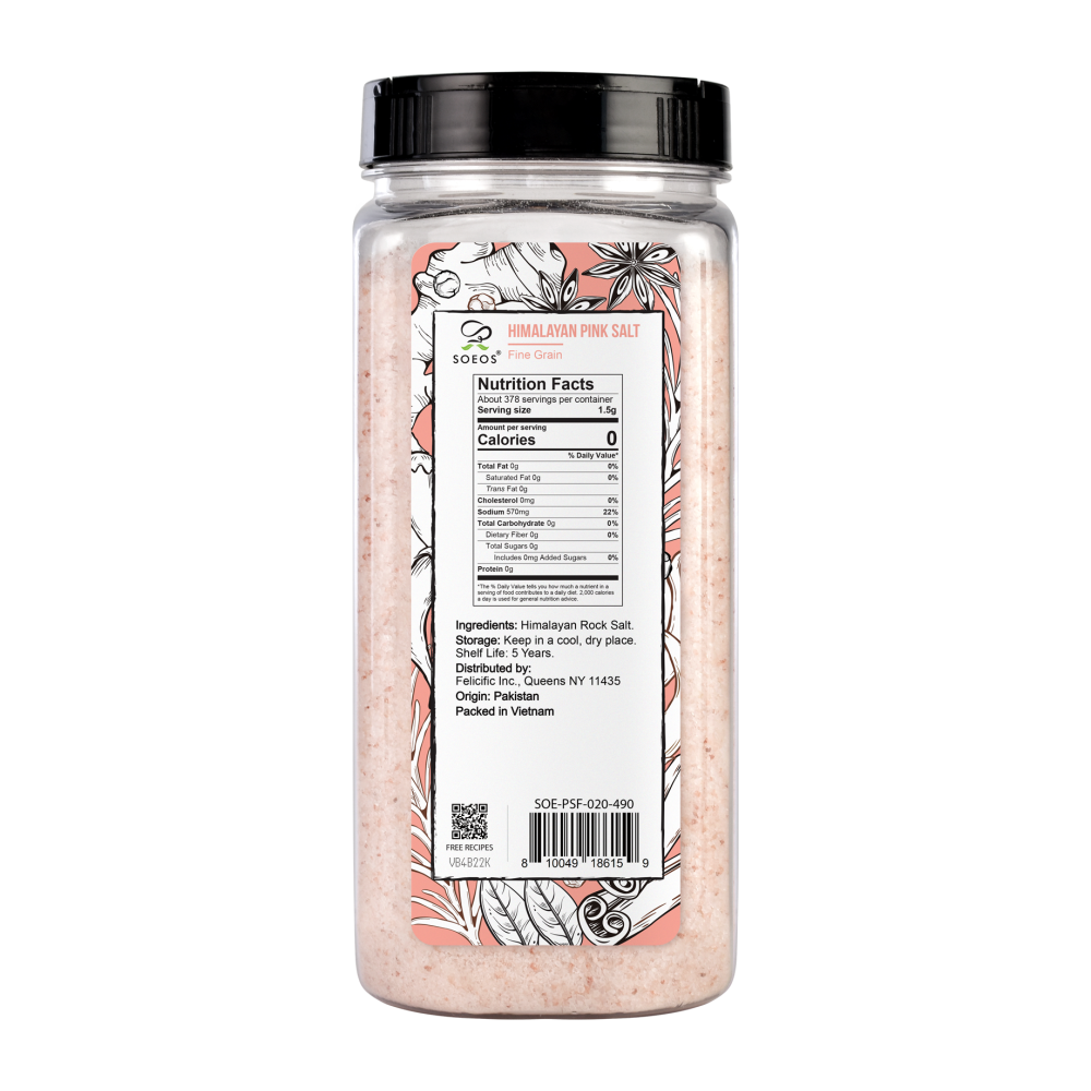 Himalayan Salt - Fine Grain, 20 oz (1.25lb)
