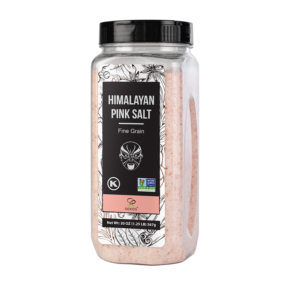 Himalayan Pink Salt, Fine Grain, 18 oz - Case of 24