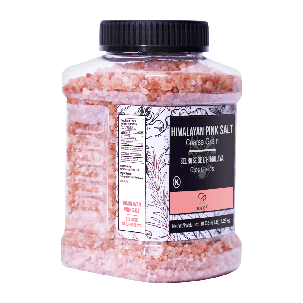 Himalayan Salt, Coarse Grain, 5 lb (80 oz)
