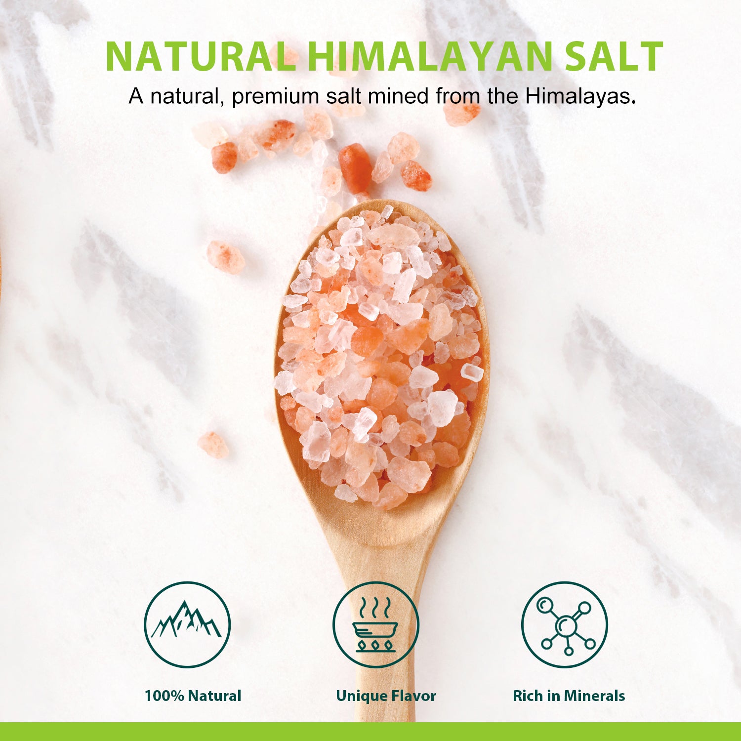 Soeos Coarse Grain Himalayan Pink Salt, 900g/ 31.7oz