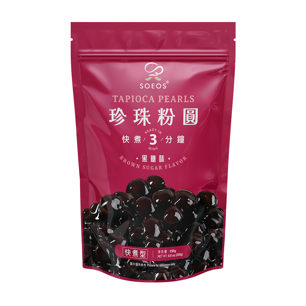 Boba Pearl, Black Sugar Flavor, 8.8 oz (250 g) - Case of 36