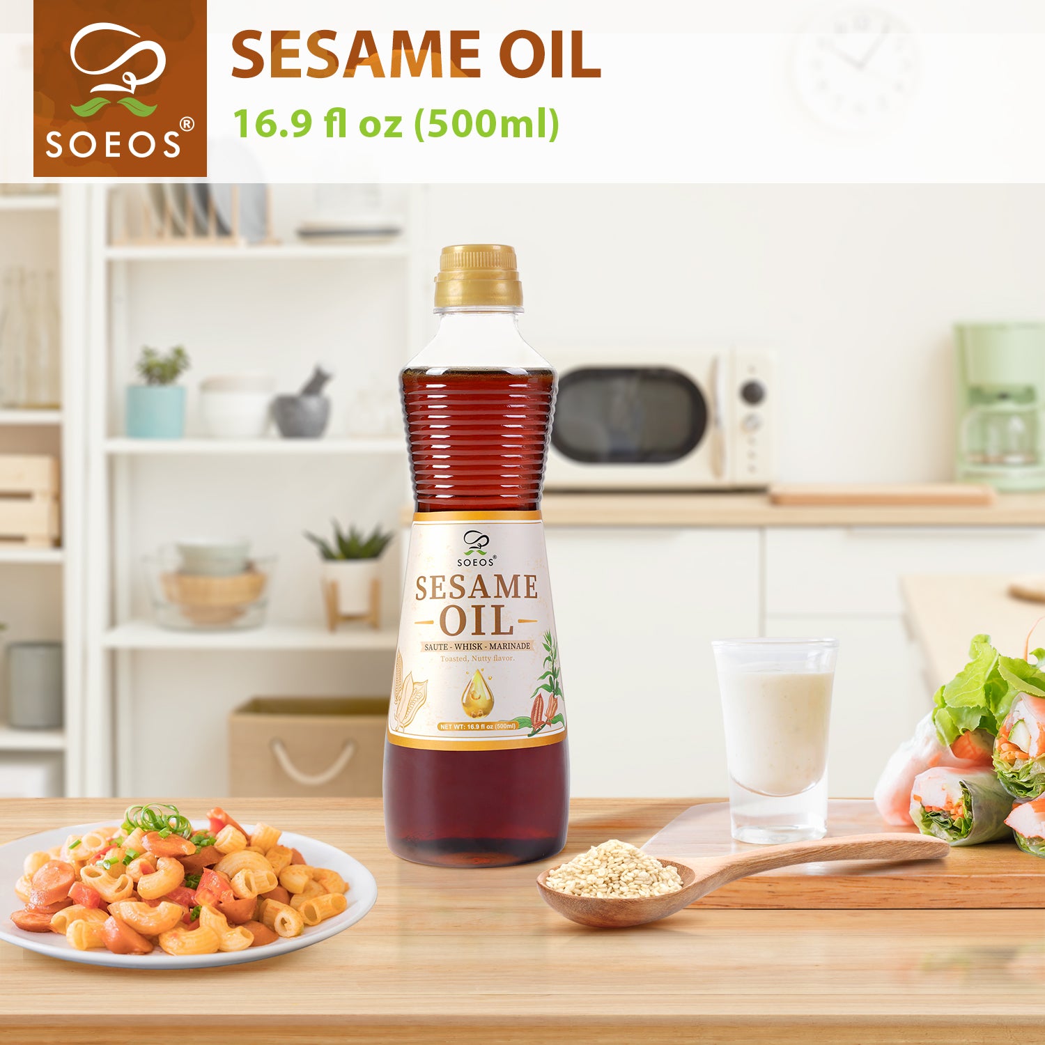 Sesame Oil, 16.9 Fl Oz (500 ml)