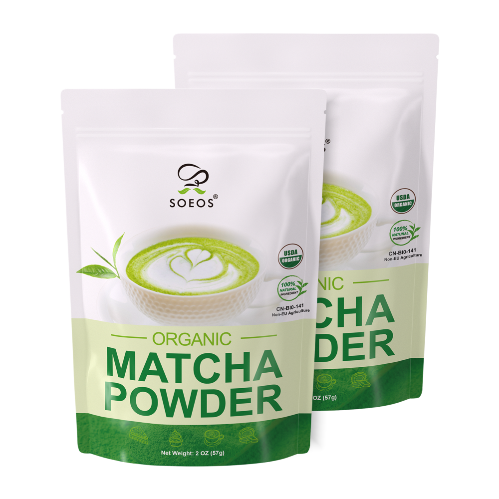 Organic Matcha Powder (Pack of 2) - Case of 80 – Soeos