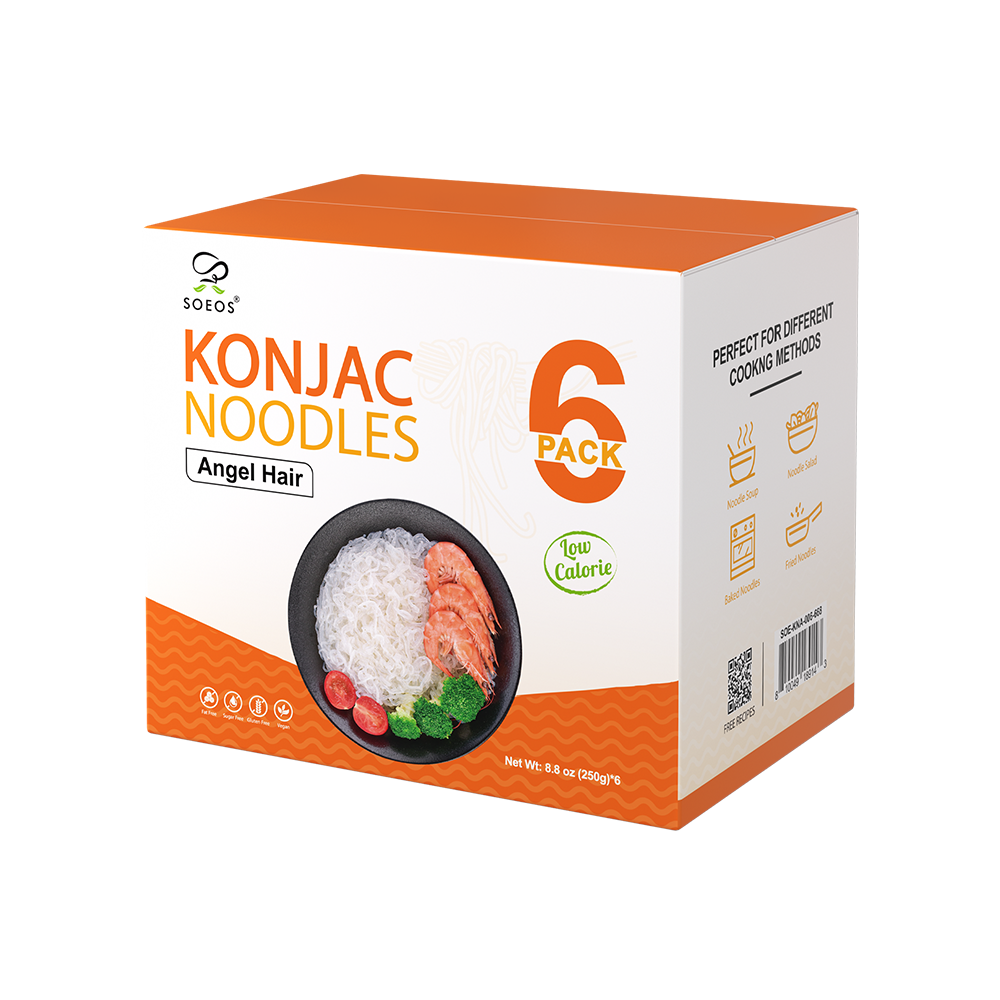 Konjac Noodles, Angel Hair Pasta, 8.8 oz (250g)*6 Pack