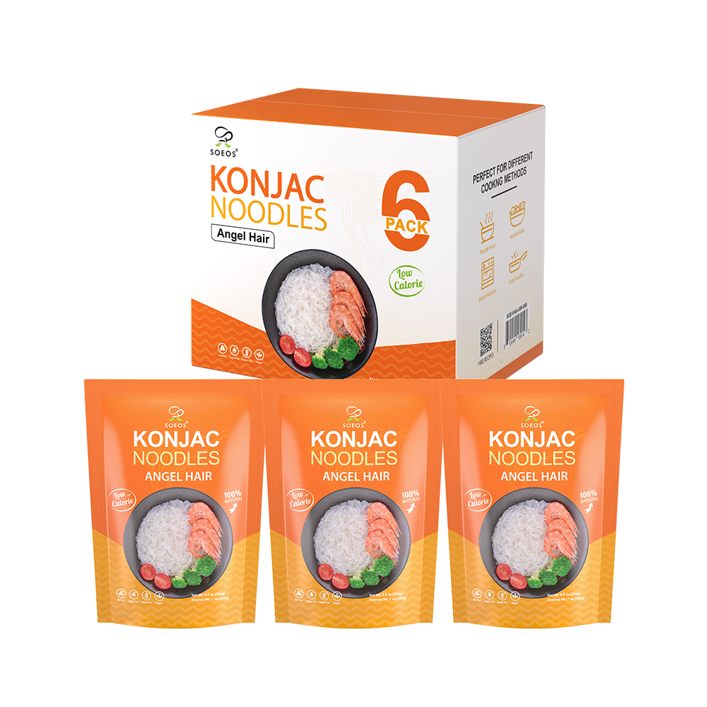 Konjac Noodles, Angel Hair Pasta, 8.8 oz (250g)*6 Pack