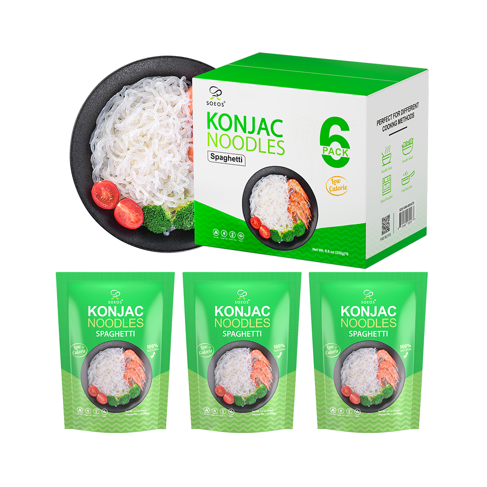 Konjac Noodles, Spaghetti Pasta, 8.8 oz (250g)*6 Pack