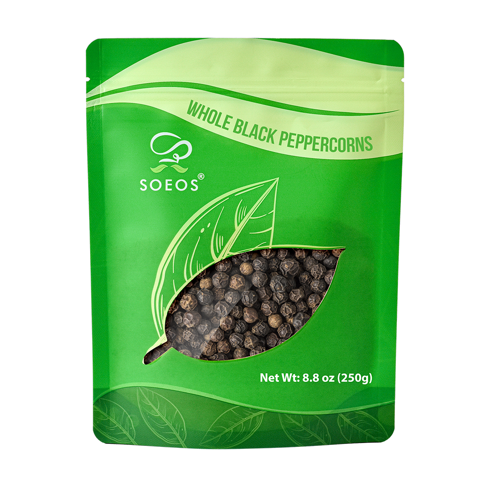 Soeos Whole Black Peppercorns 8.8 oz (250g)