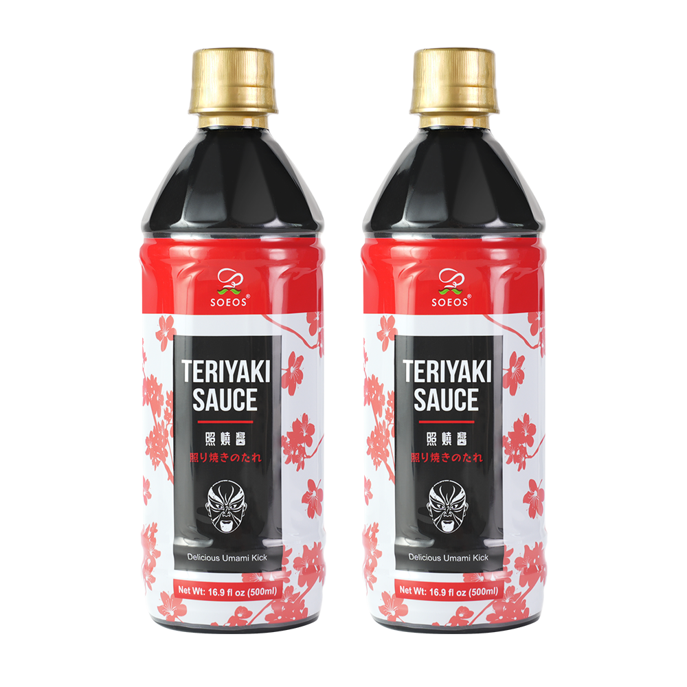 Teriyaki Sauce, 16.9 Fl Oz (500 ml), 2 Pack