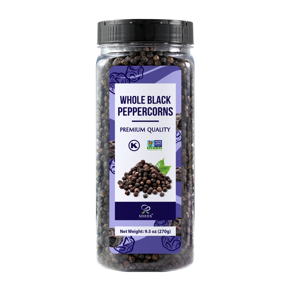 Whole Black Pepper, 9.5 Ounce (270g)