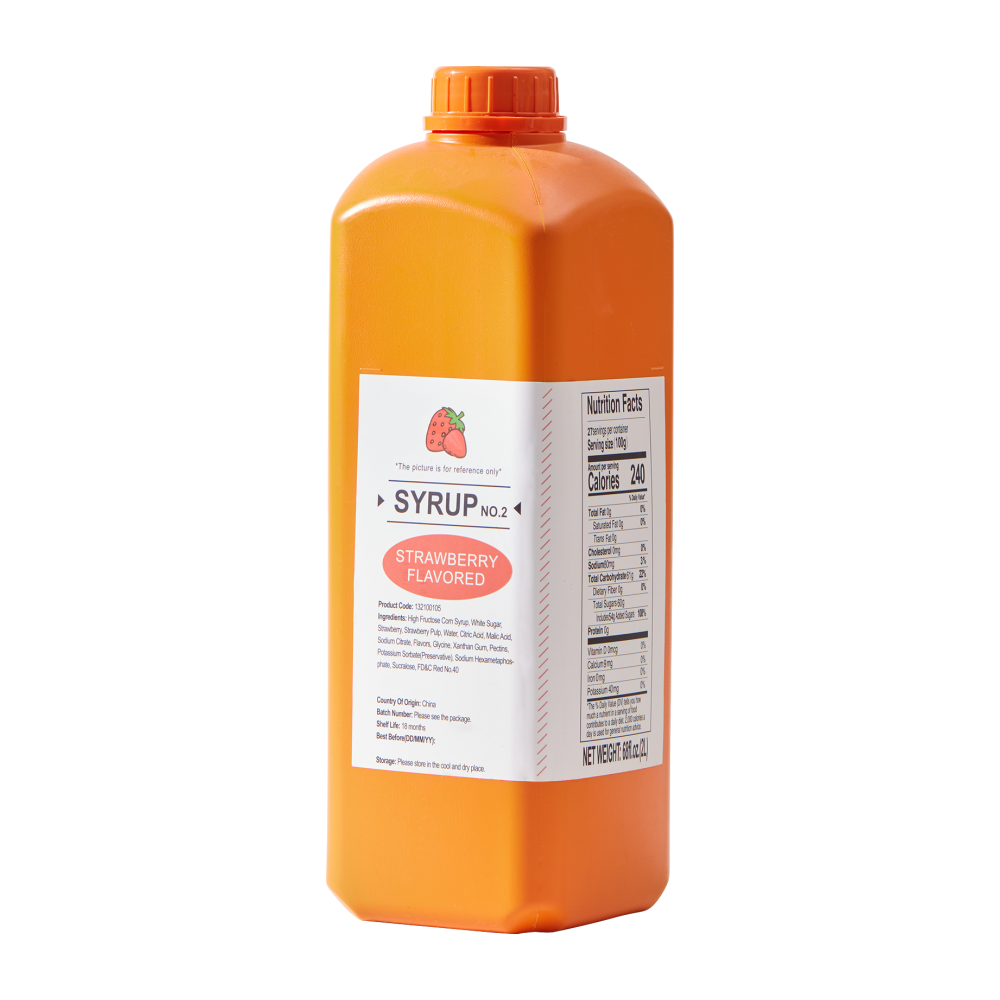 Strawberry Flavored Syrup, 68 fl oz (2 Liters)