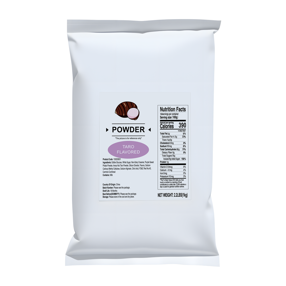 Taro Flavored Milk Tea Powder, 2.2 lbs (1Kg)