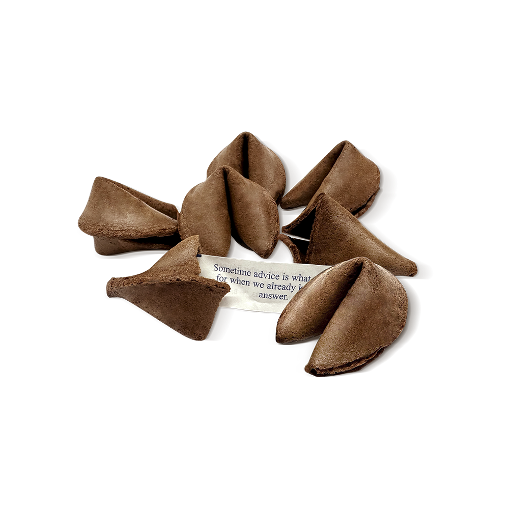 Fortune Cookies, Chocolate, 25Pcs