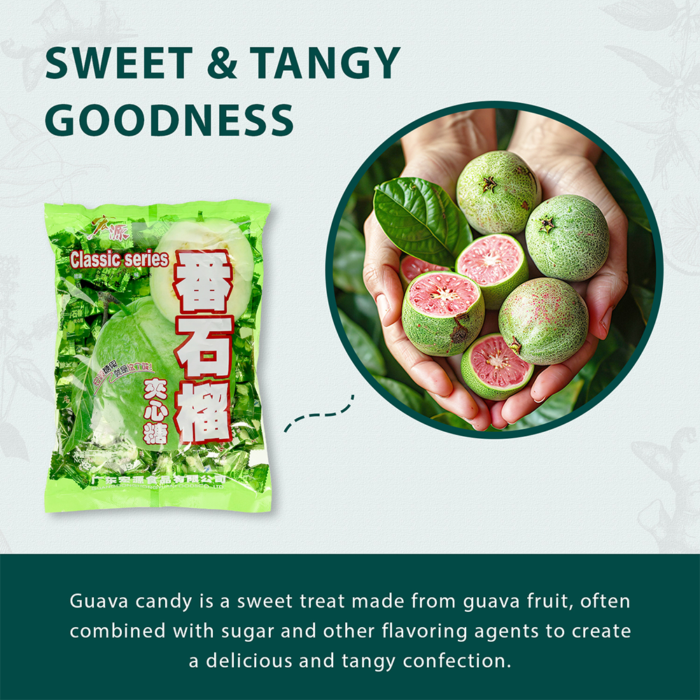 Hongyuan Classic Guava Hard Candy, 350g, 2 Pack