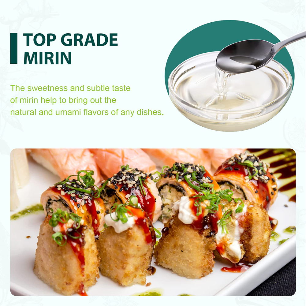 Soeos Mirin Japanese Cooking Wine, 16.9 fl oz, 25 Servings per Container, Pack of 2