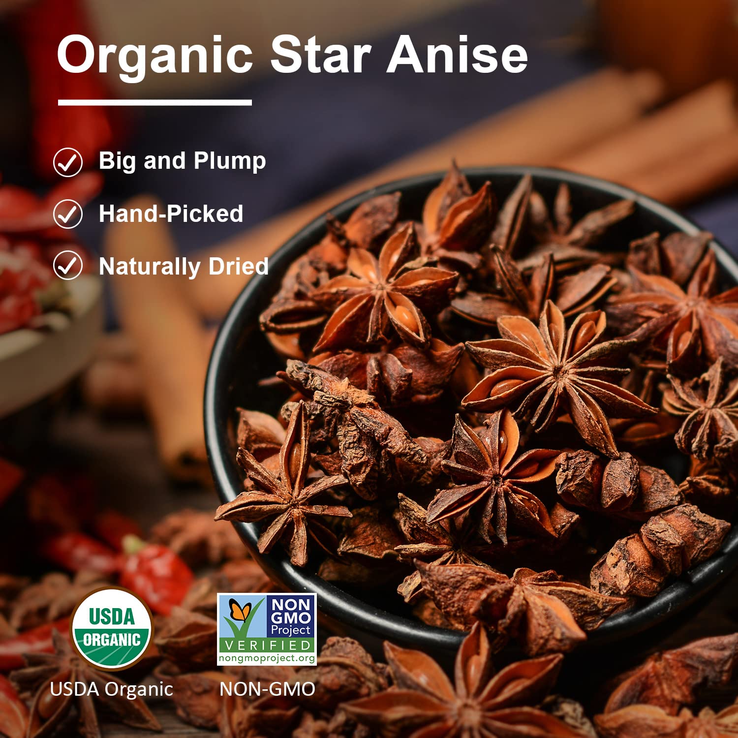 Organic Star Anise, 4oz