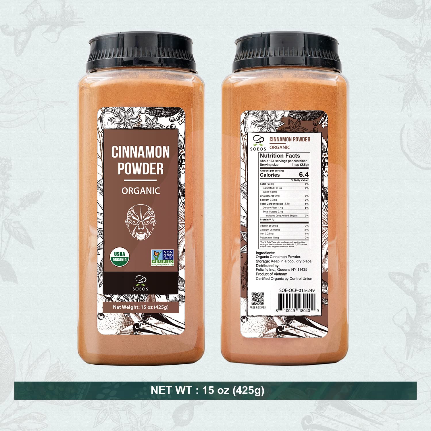 Organic Cinnamon Powder 15oz