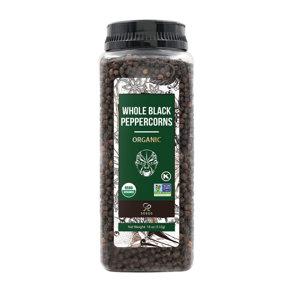 Organic Black Peppercorns 18oz